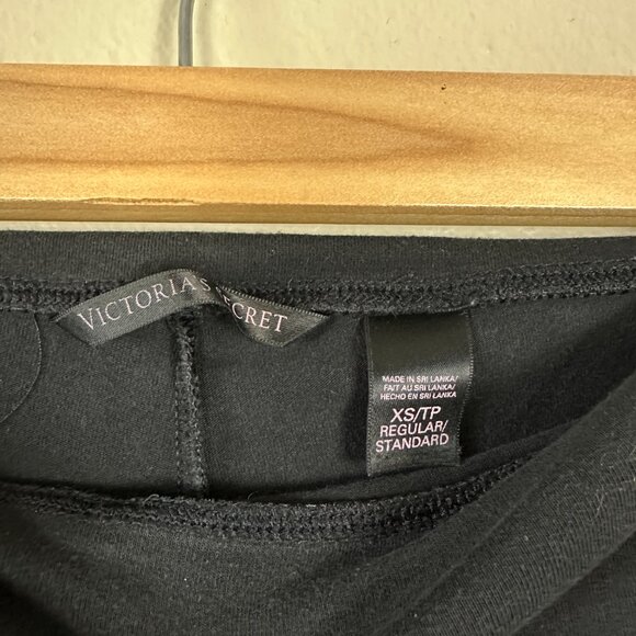 Victoria’s Secret Womens XS Yoga Pants Foldover Flare Leg 2010s Athleisure Black - Picture 2 of 6